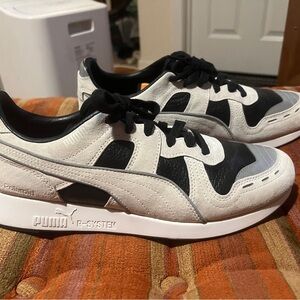 Puma RS-100 X Polaroid Sz 9.5 Men’s Leather Casual Low Top Sneakers VERY CLEAN